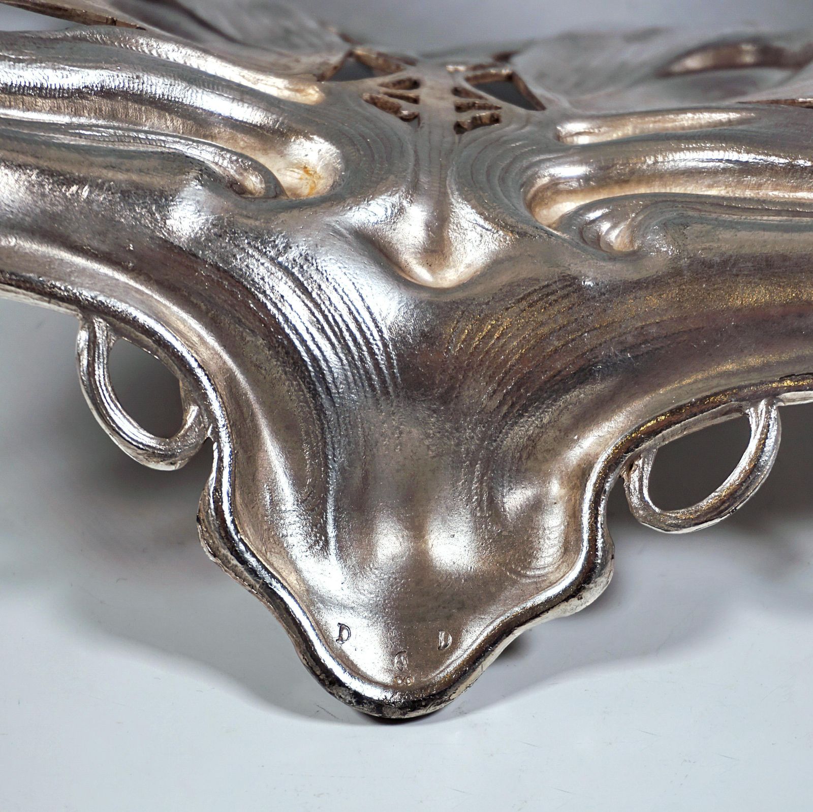 Sculptural Art Nouveau Jardinière With Butterflies And Tendrils, Wmf, Germany photo buy
