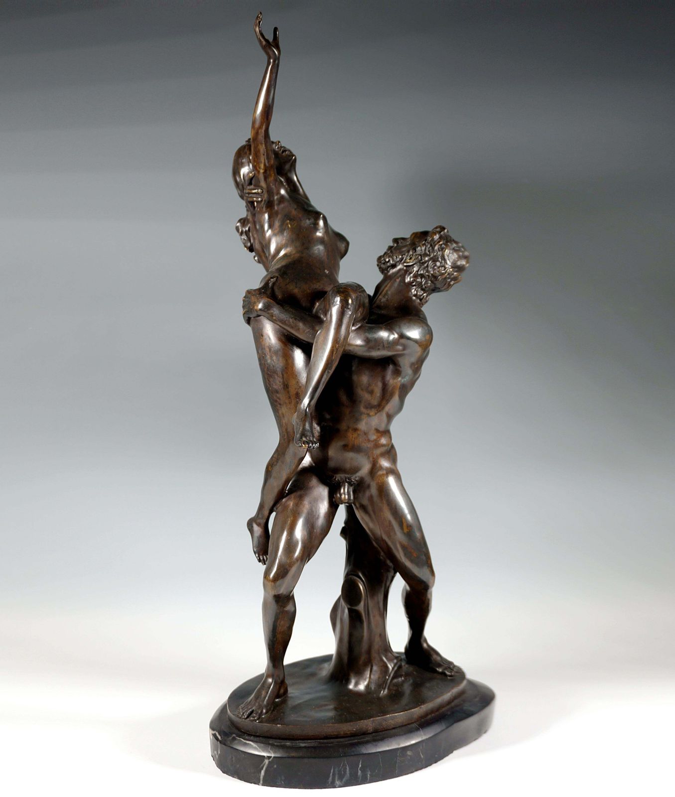 'Rape Of A Woman', Large Bronze Group After Giambologna, Early 20th Century photo furniture