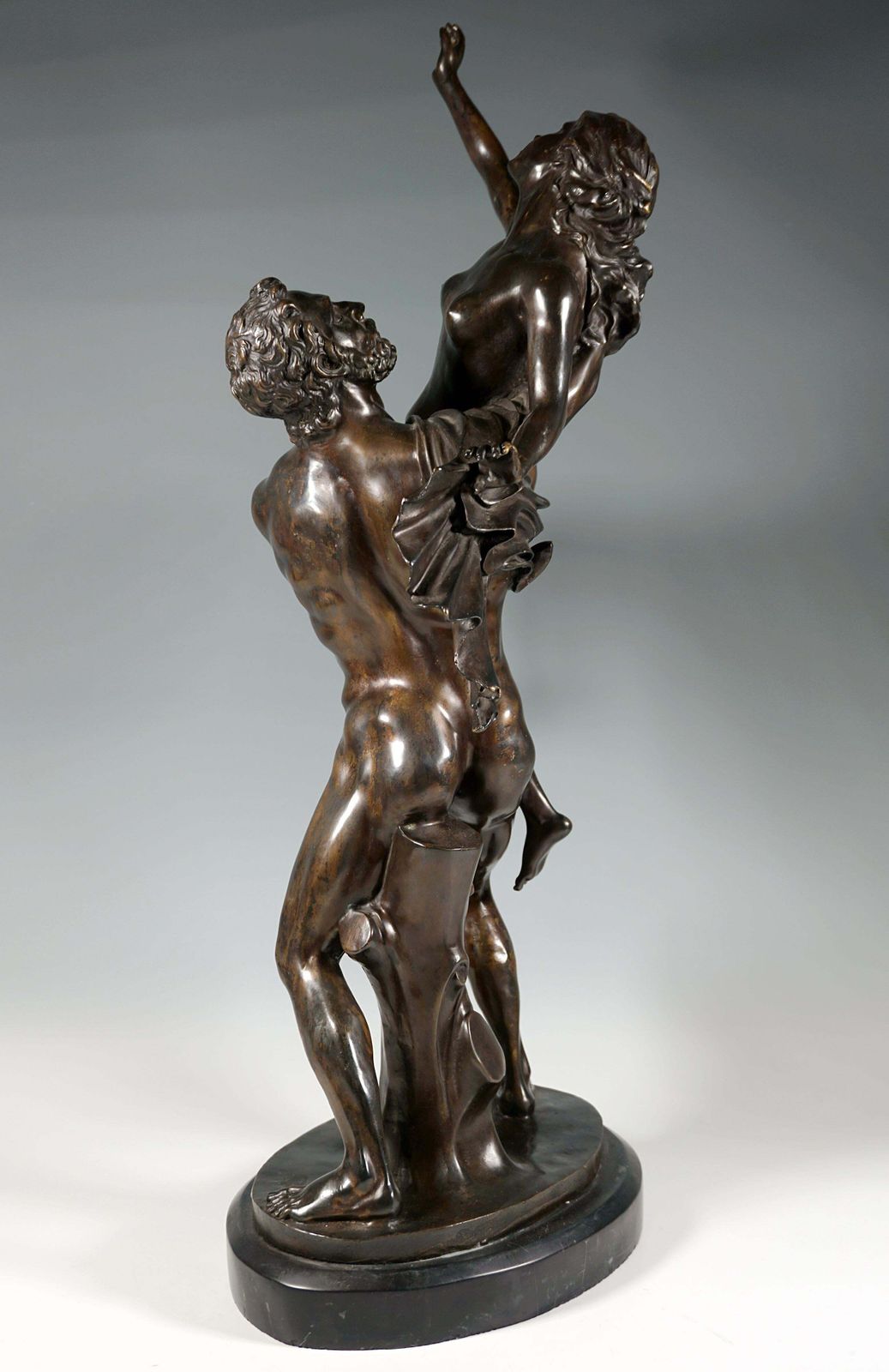 'Rape Of A Woman', Large Bronze Group After Giambologna, Early 20th Century photo Art