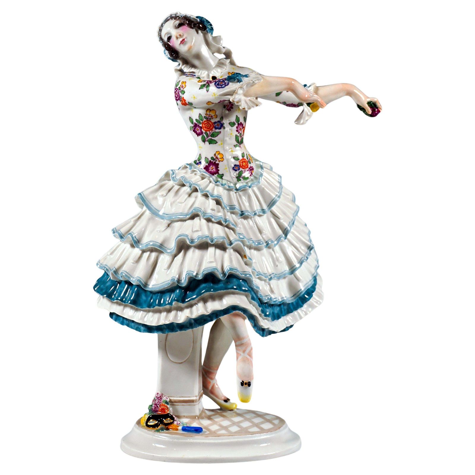 Meissen Figurine 'Chiarina', Russian Ballet 'Carnival', By Paul Scheurich, 20th