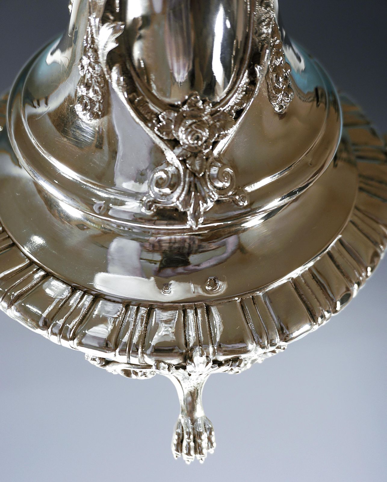 photo buy Pair Of 6 Flame Art Nouveau Silver Candelabra With Caryatids, Vienna, Ca 1890