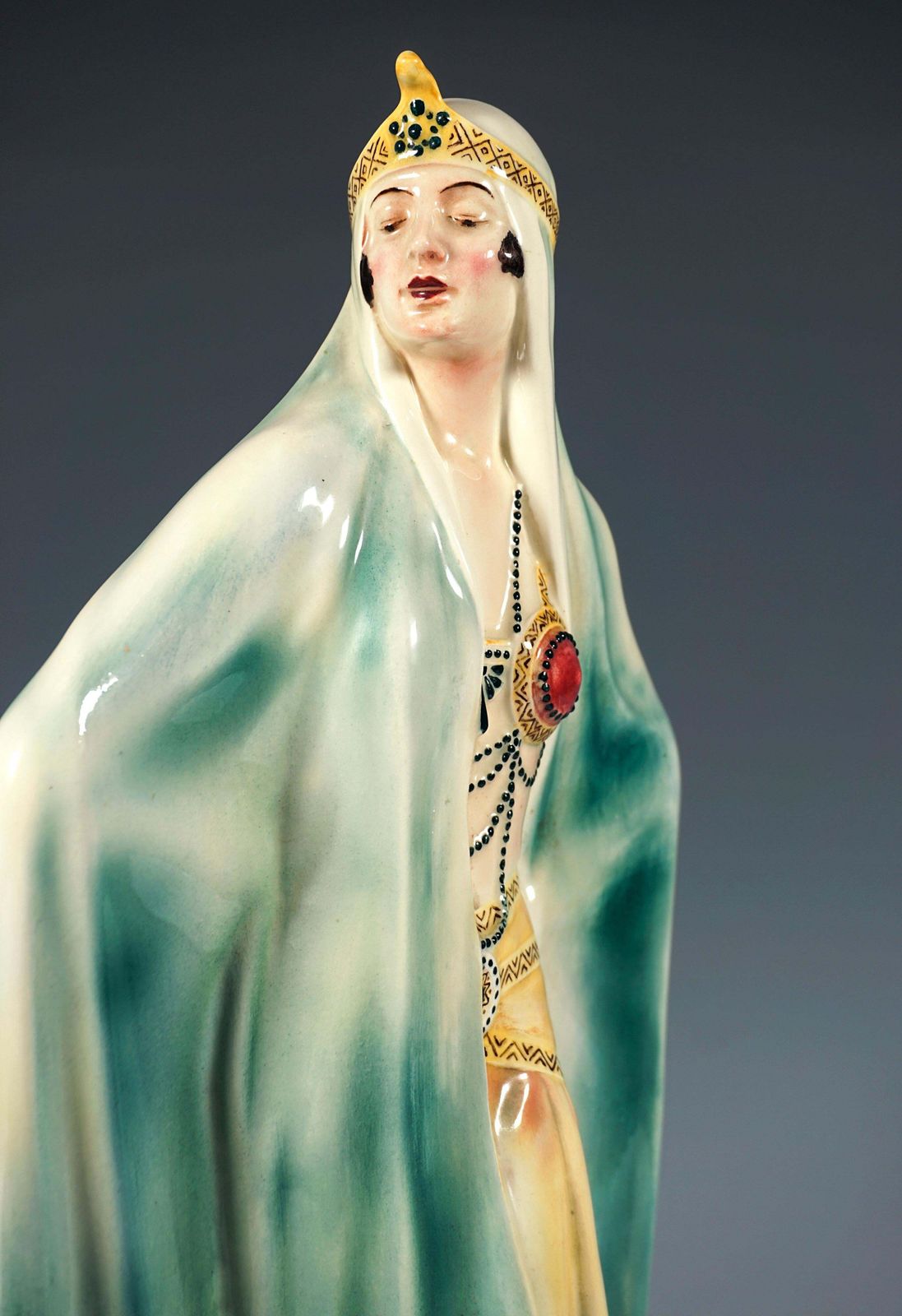 Large Goldscheider Art Deco Odalisque 'Aida' By Josef Lorenzl, Around 1925 photo 4273.0
