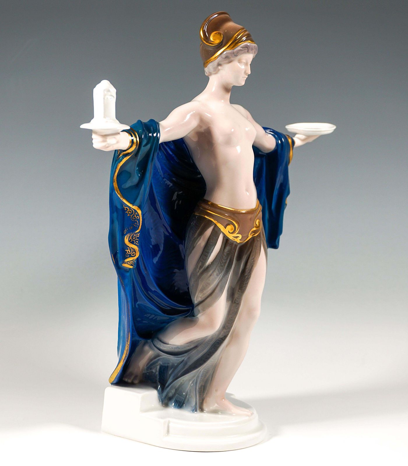 Porcelain Figurine 'Temple Dedication' By Liebermann Rosenthal Selb Germany 1916 photo furniture