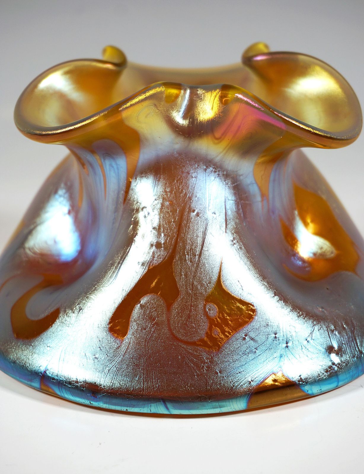 Loetz Art Nouveau Glass Vase Bronze Phenomenon Genre 29, Austria Hungary, C 1900 photo Home Decor