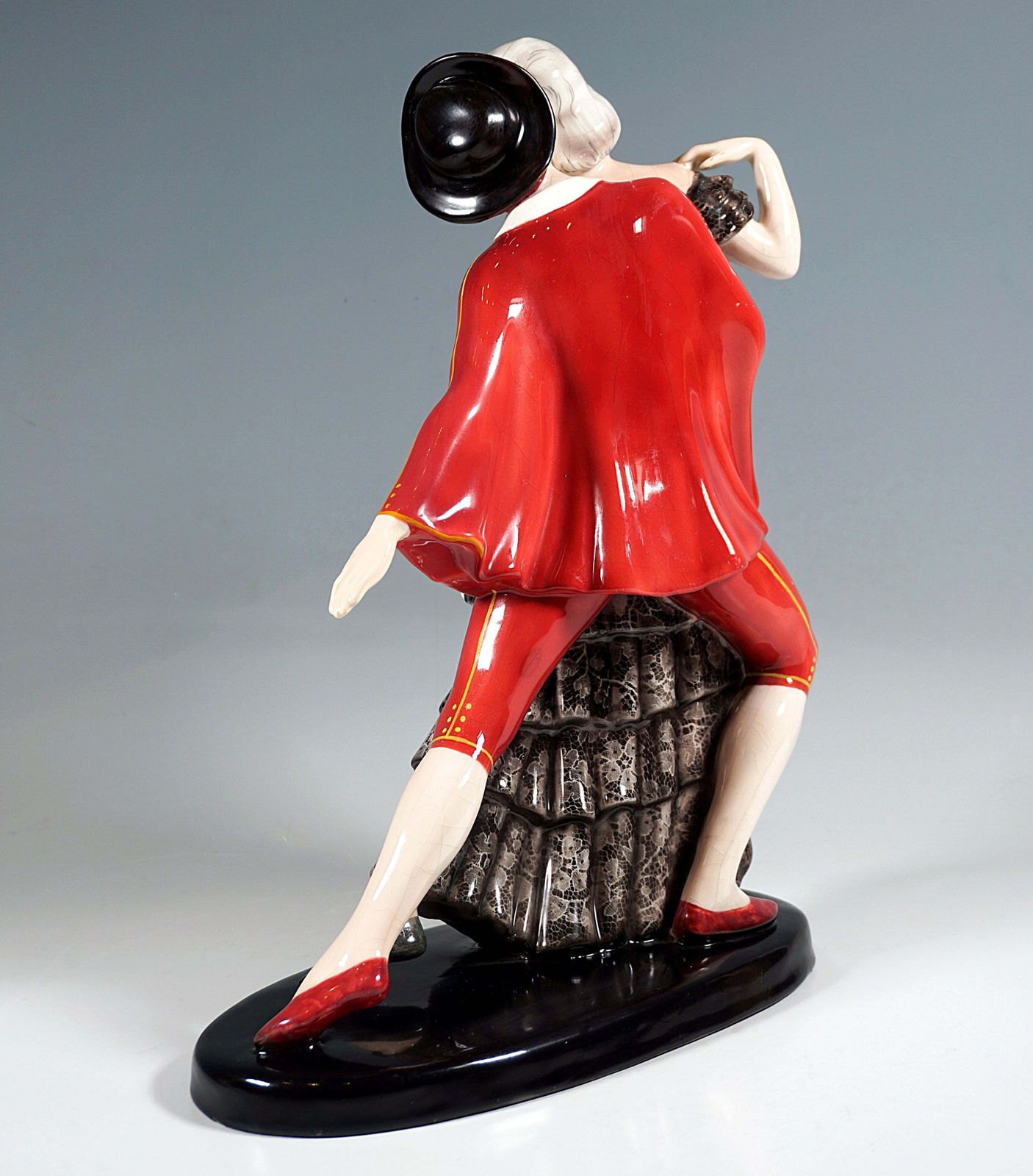 Goldscheider Vienna Art Deco Group, Russian Ballet, By Claire Weiss, Ca 1934 photo for sale