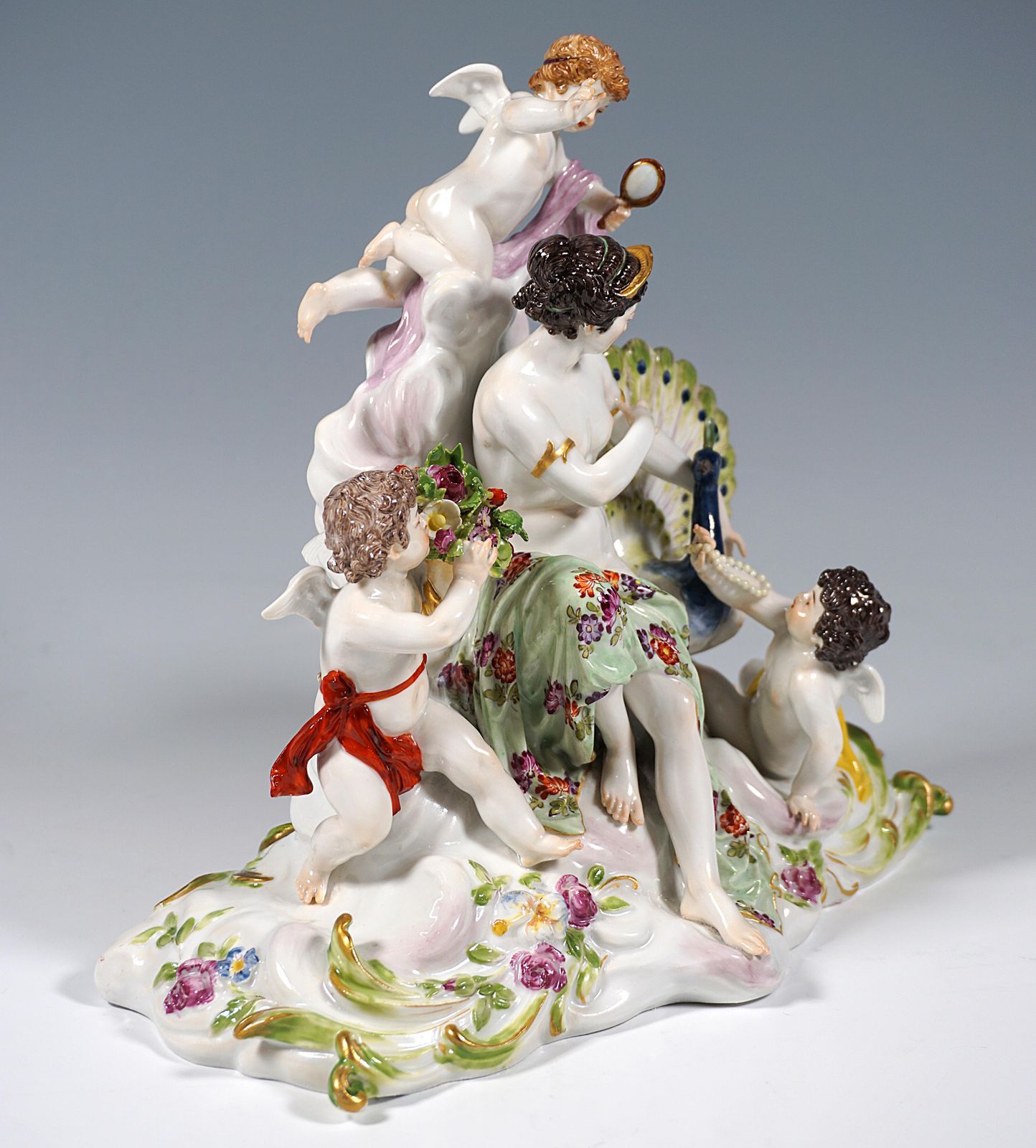 Meissen Art Nouveau Group 'The Air' By Paul Helmig, Germany, Around 1900 photo furniture