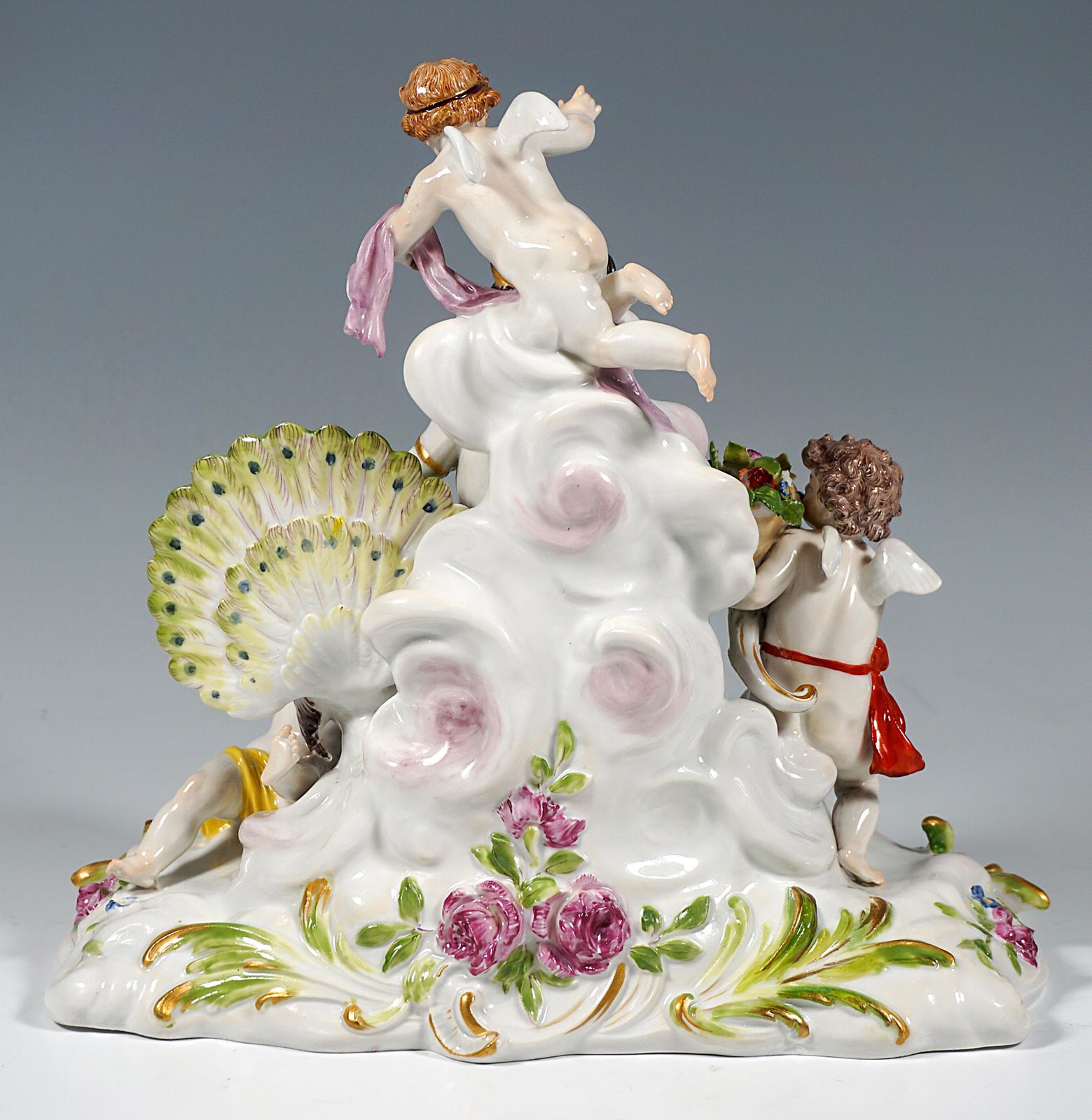 Meissen Art Nouveau Group 'The Air' By Paul Helmig, Germany, Around 1900 photo Home Decor