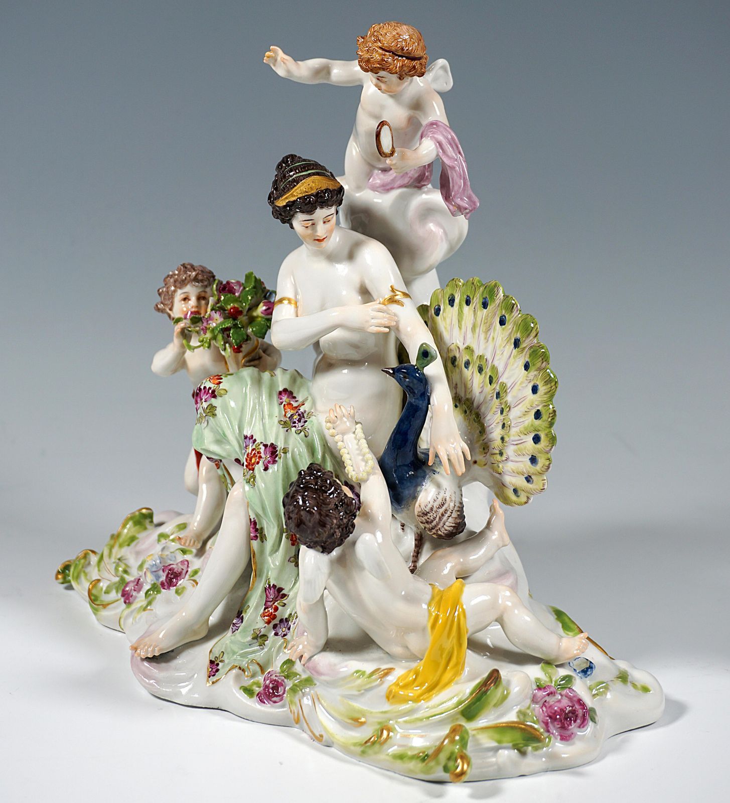 Meissen Art Nouveau Group 'The Air' By Paul Helmig, Germany, Around 1900 photo vinterior