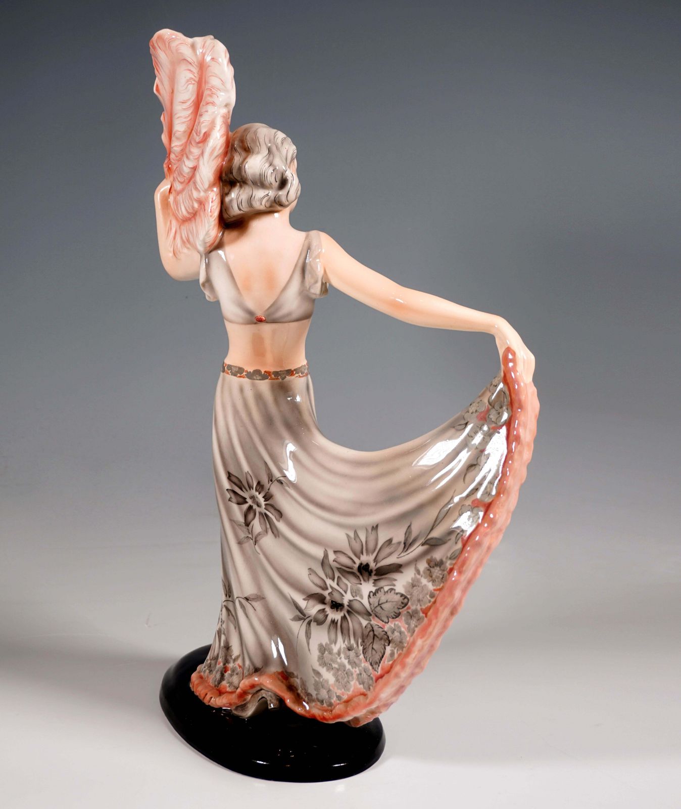 Goldscheider Art Déco Figure, 'Fan Dance', By Josef Lorenzl, Around 1939 photo for sale