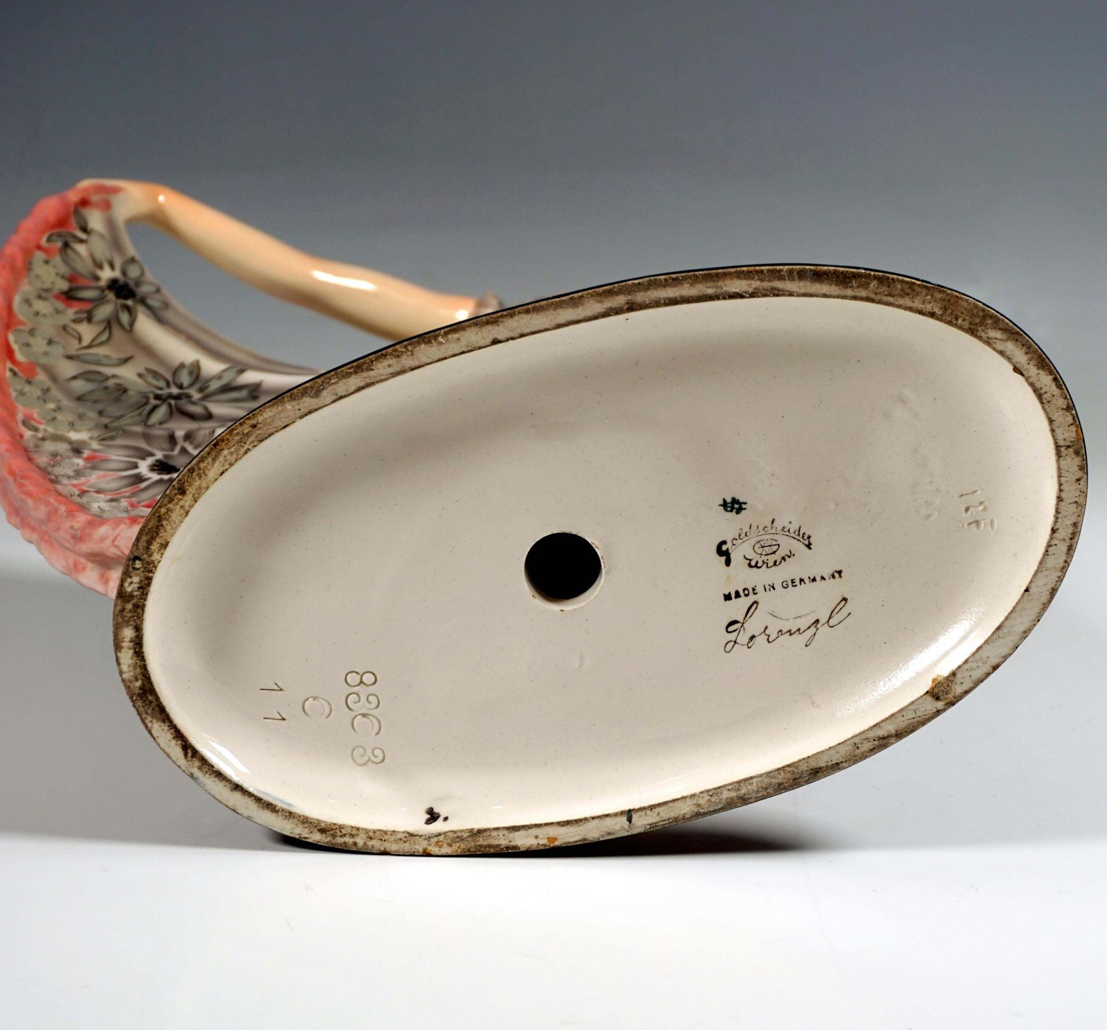 Goldscheider Art Déco Figure, 'Fan Dance', By Josef Lorenzl, Around 1939 photo vintage