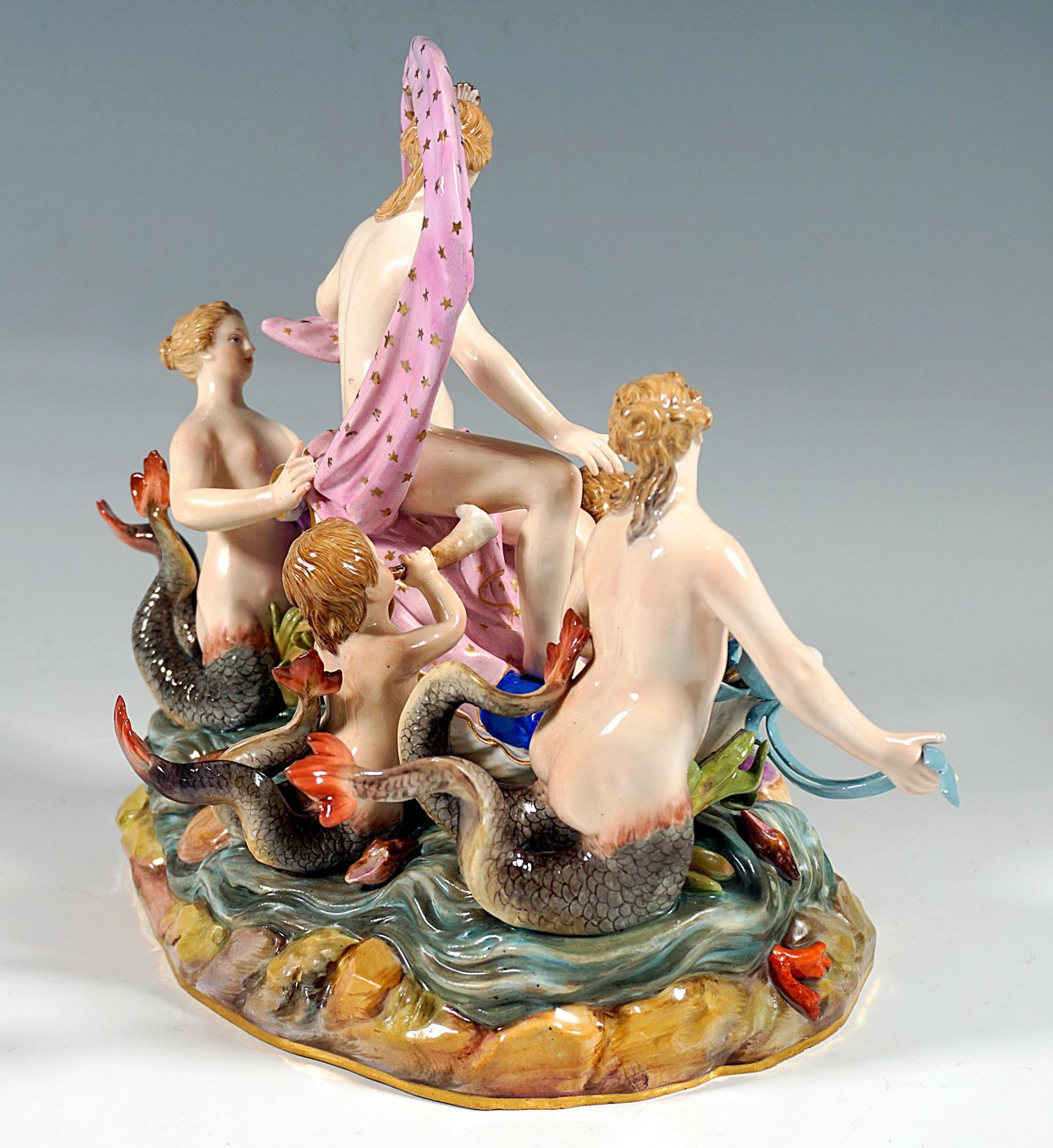 Meissen Allegorical Group 'The Water', By M.V. Acier, Germany, Around 1860 photo for sale