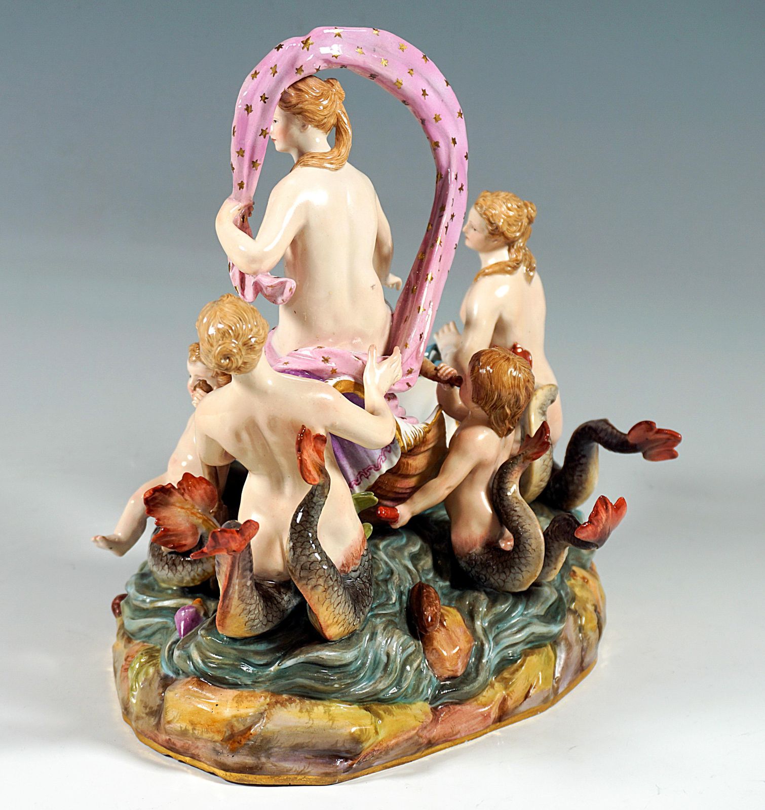 Meissen Allegorical Group 'The Water', By M.V. Acier, Germany, Around 1860 photo 4085.0