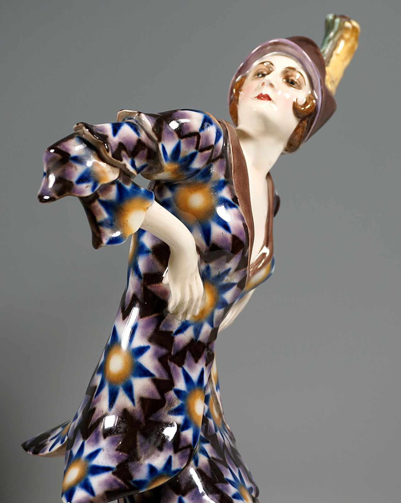 Art Déco Figurine 'Dance Of Vanity' By Josef Kostial, Goldscheider Vienna, 1920s photo vinterior