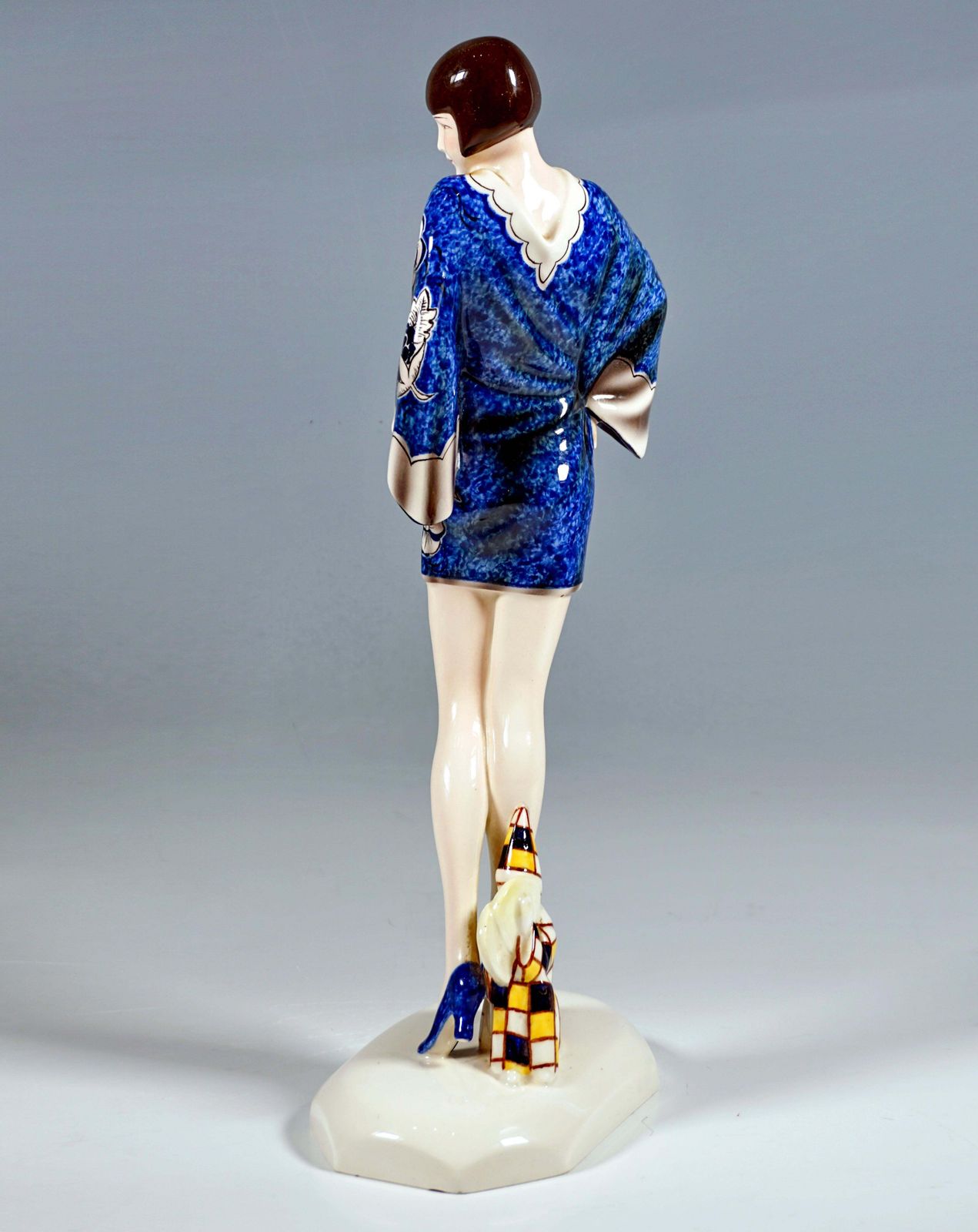 Goldscheider Art Déco Figure 'Kimono' Young Lady In Kimono By Stephan Dakon 1930 photo Home Decor