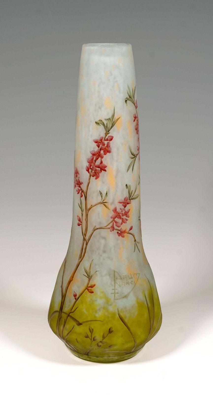 Large Art Nouveau Cameo Vase With Daphne Decor, Daum Nancy, France, 1910/15 photo for sale