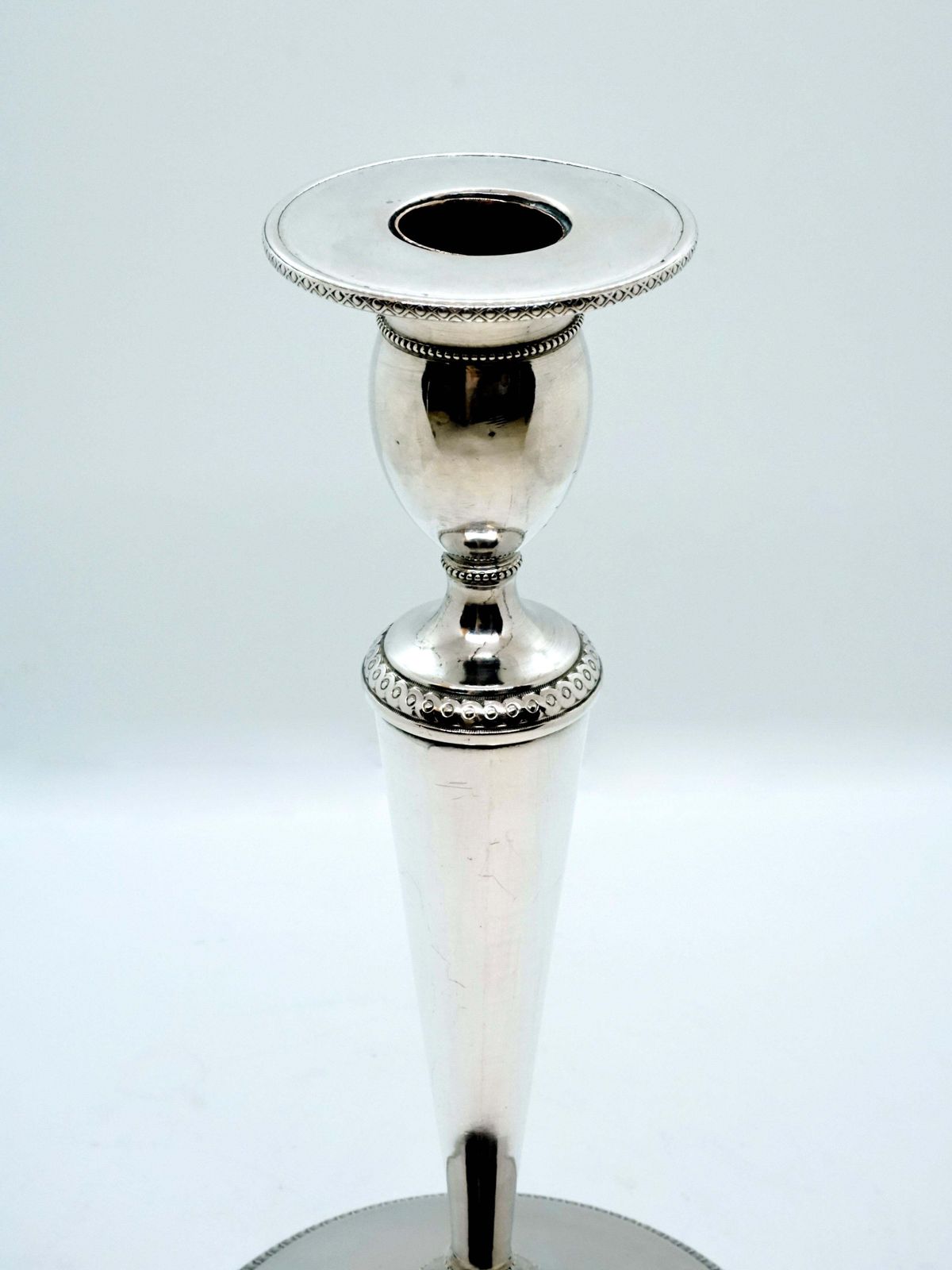 Pair Of Italian Empire Silver Candlesticks, Milan, Circa 1810 photo furniture