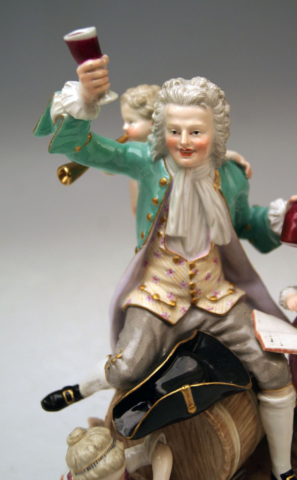 Meissen Figurines The German Bacchus Model D 13 Johann C. Schoenheit, Circa 1880 photo vinterior