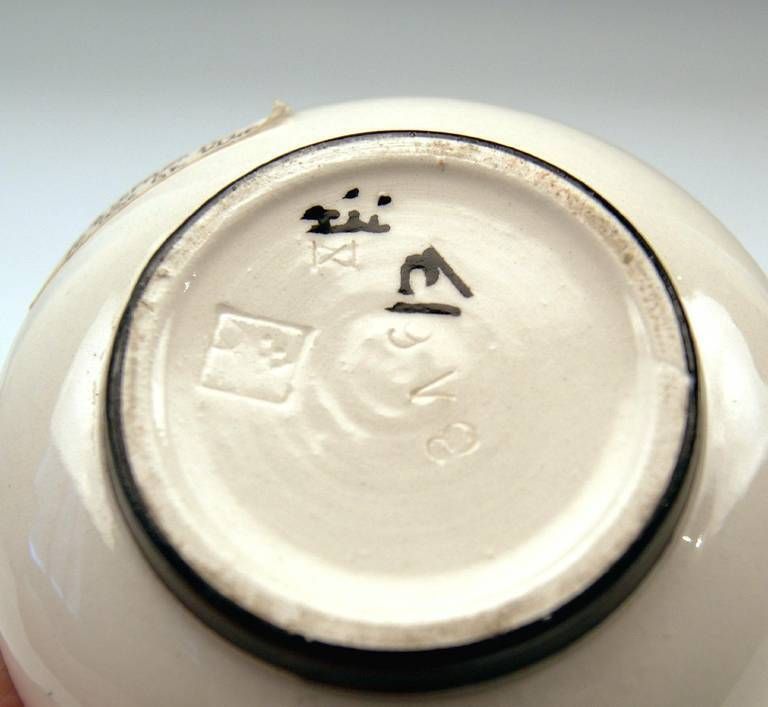 Bertold Löffler Vienna Lidded Round Bowl With Cherub En Miniature, Circa 1912 photo vinterior