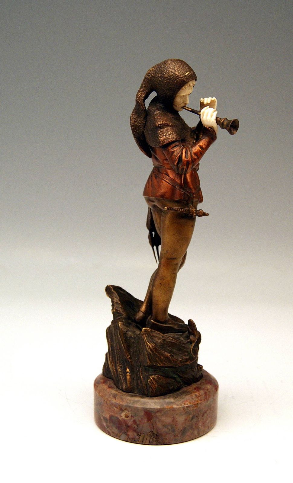 French Bronze Vintage Pied Piper Of Hamelin By Eugène Barillot, Circa 1890 photo furniture
