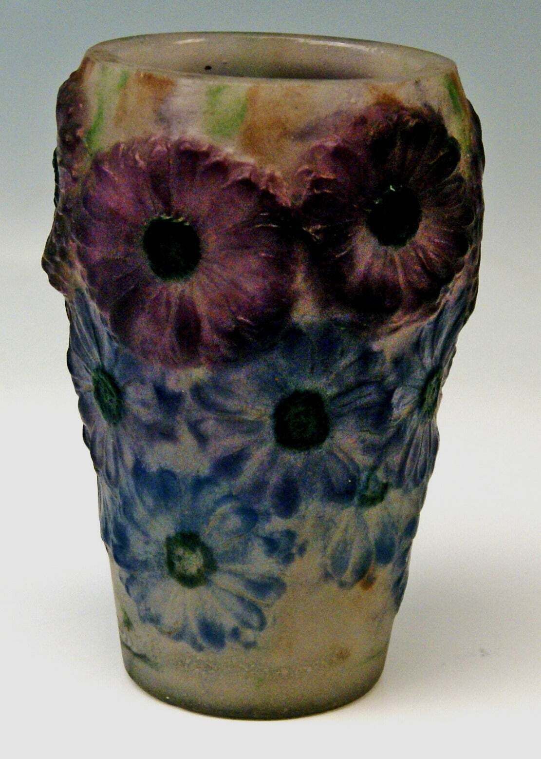 Art Deco Vase With Marigolds By Gabriel Argy Rousseau, France Circa 1920 photo furniture