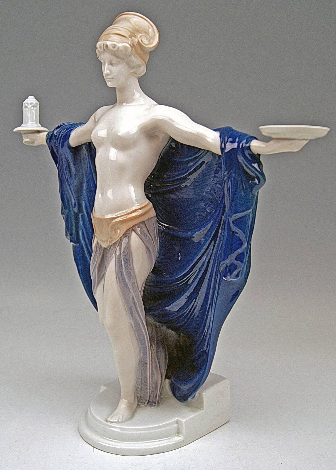 Rosenthal Germany Rare Figurine Temple Dedication By F. Liebermann, Circa 1914 photo for sale