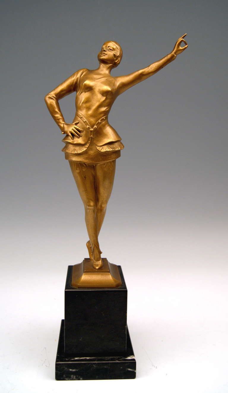 Vienna Bronze By Ernst Beck Of Art Deco Lady Dancer Circa 1925 photo furniture