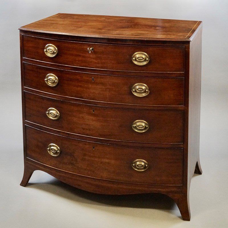 George III Mahogany Bow Fronted Chest photo furniture