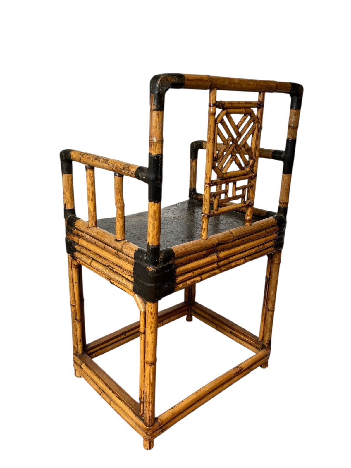 Mid Century Pavillion Chinoiserie Bamboo Armchair Or Sidechair photo vinterior