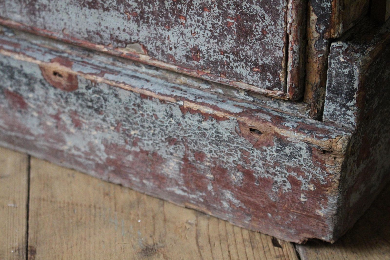 photo for sale Early 19th C Original Painted English Country House Georgian Narrow Cupboard