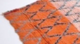 Vintage Moroccan Azilal Mid Century Rug Hand Knotted Lozenge Wool Carpet photo vintage