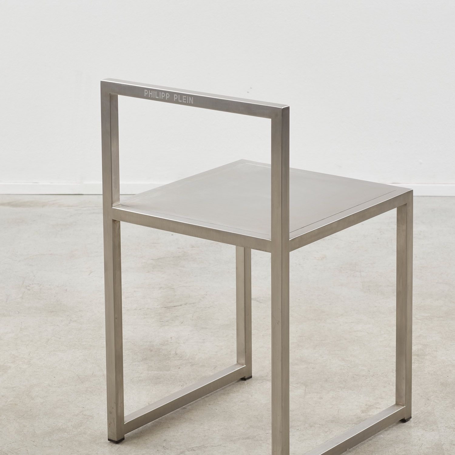 Philipp Plein Chair In Brushed Steel Germany, 2000 photo vinterior