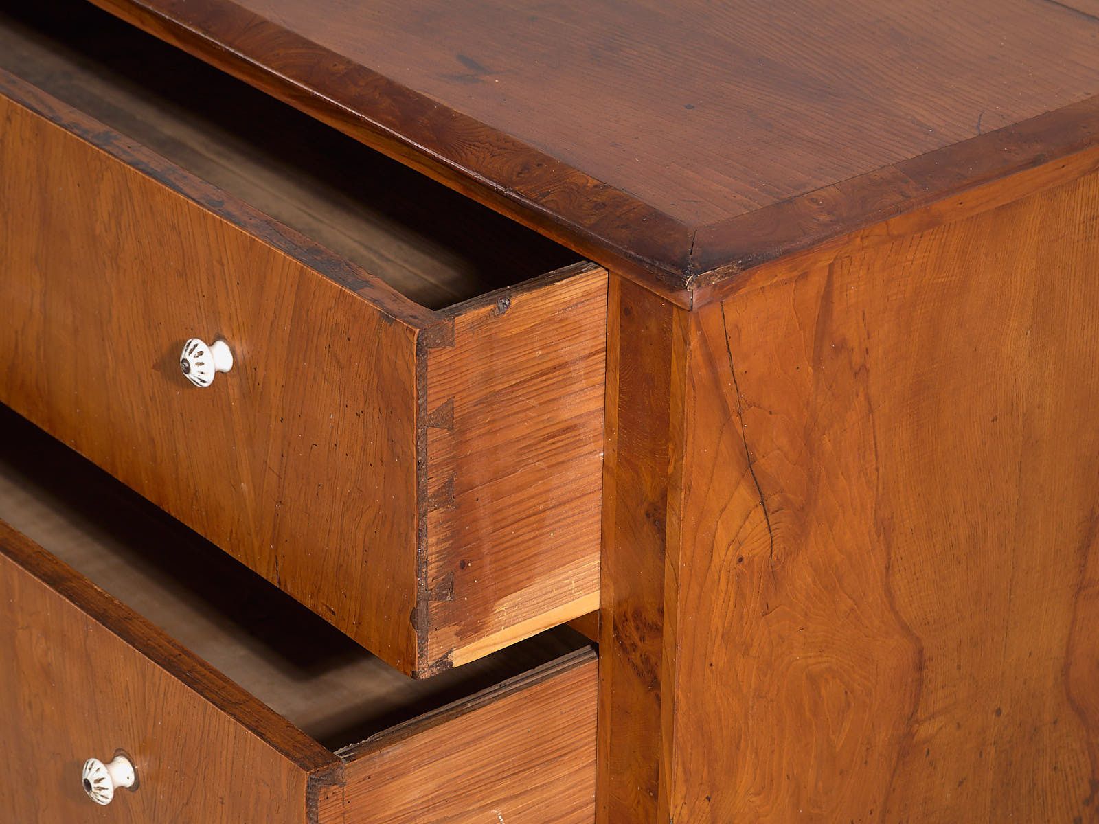 Antique Biedermeier Chest Of Drawers (C.1850) #61 photo vintage