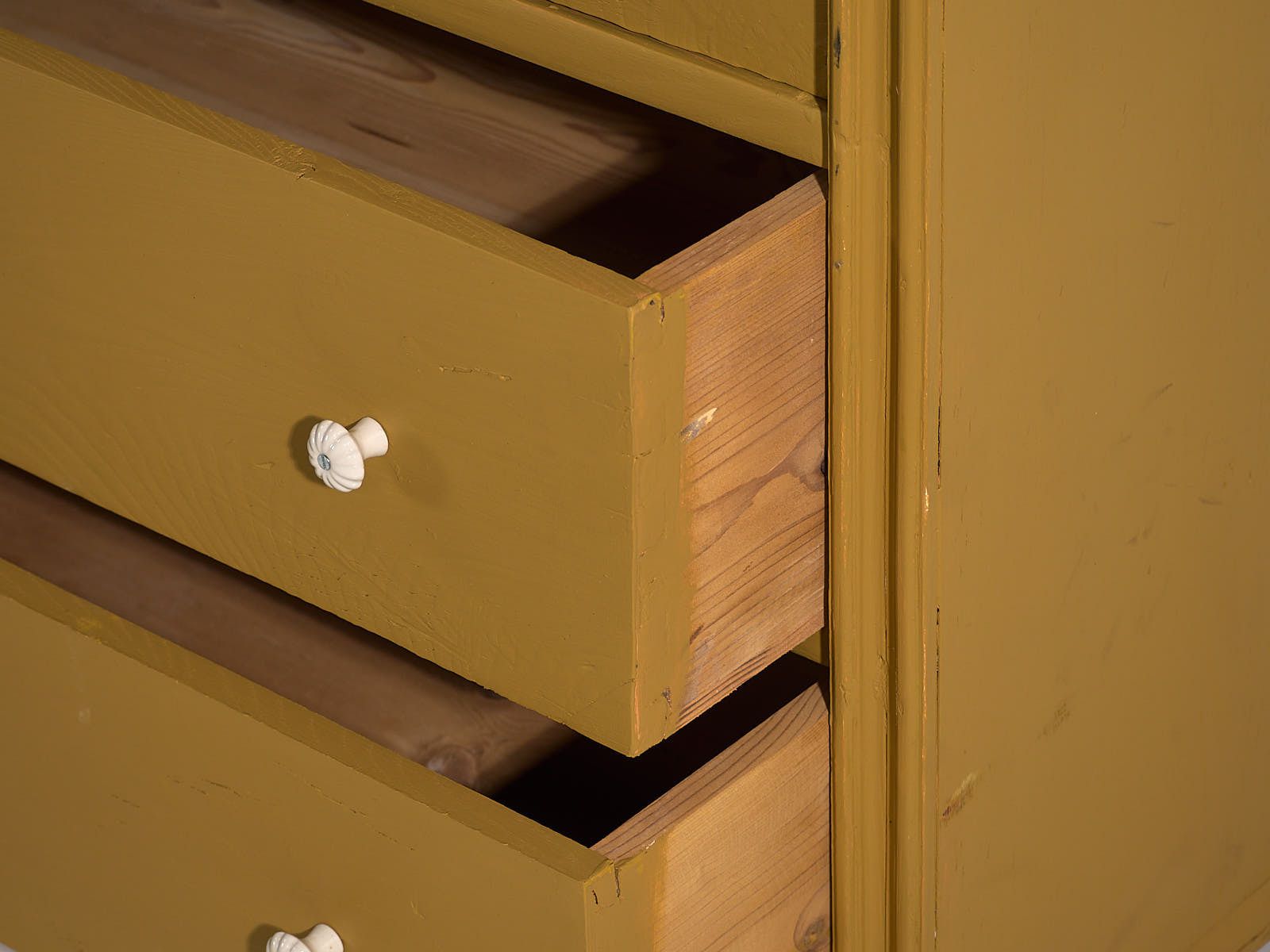 Mustard Yellow Antique Chest Of Drawers (C.1920) #54 photo buy