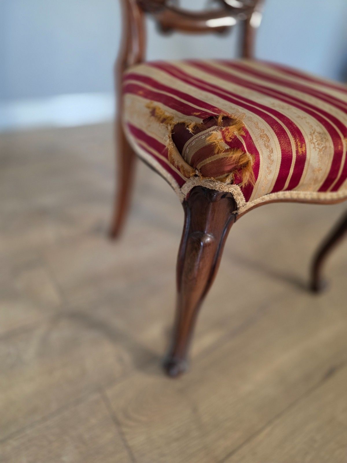 1200.0 Set Of 6 Rosewood Victorian Balloon Back Chairs photo