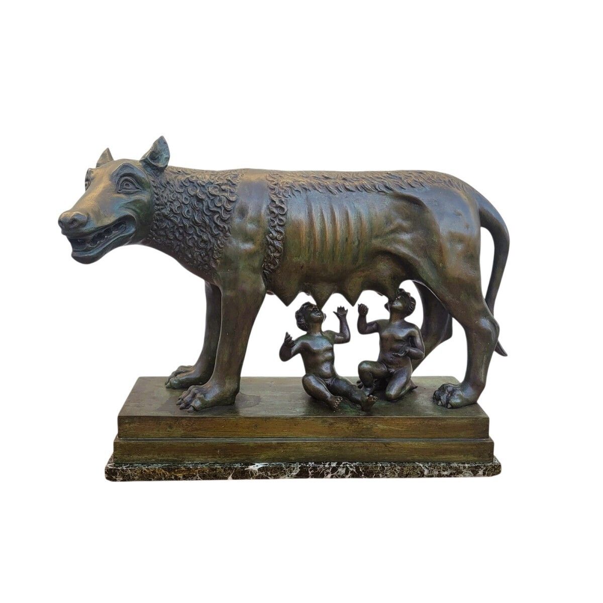 Roman She Wolf, Grand Tour, Antique Bronze, Late 19th Century