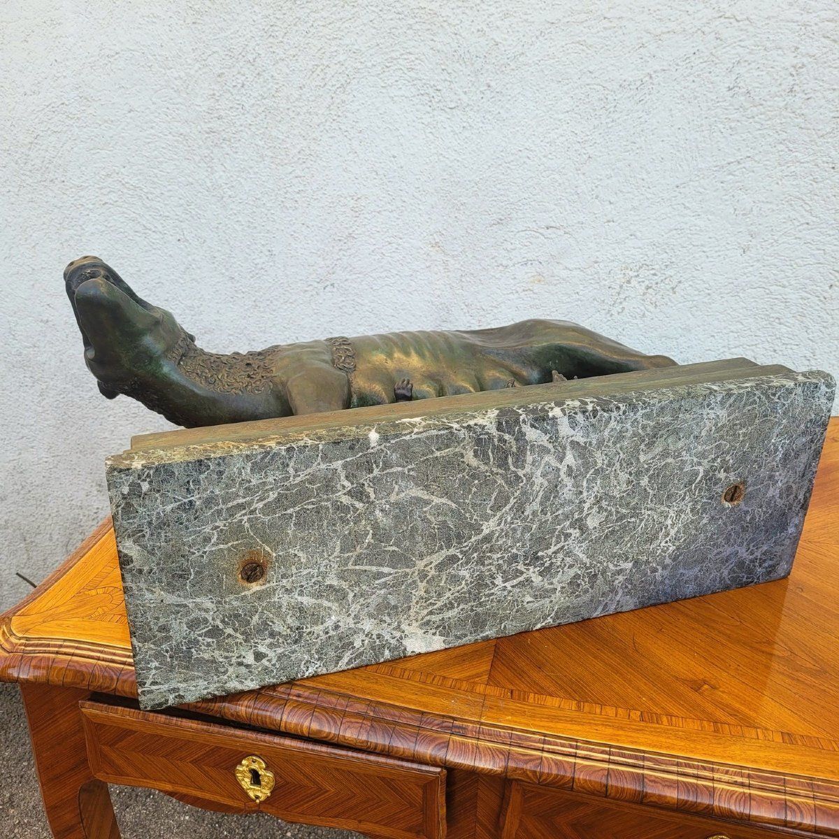 2400.0 Roman She Wolf, Grand Tour, Antique Bronze, Late 19th Century photo