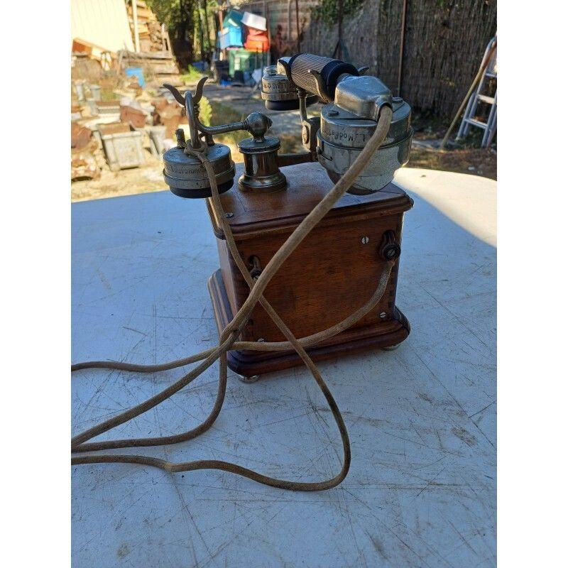 Ericsson And Picart Lebas 1910 Hand Crank Telephone photo vinterior