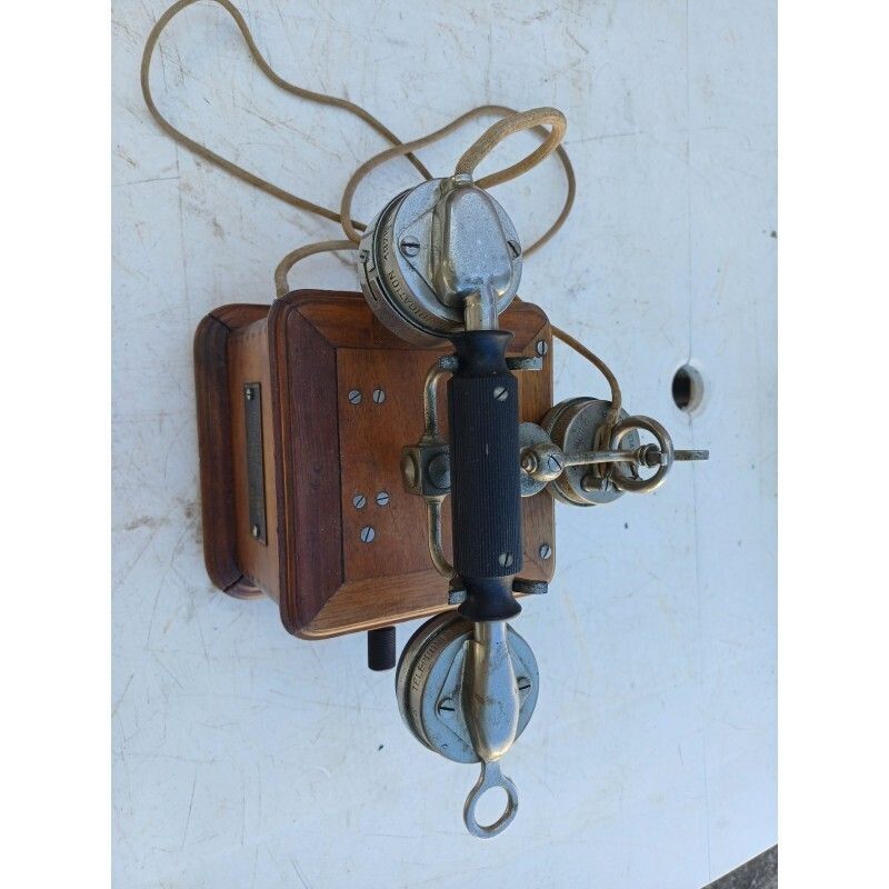 photo vintage Ericsson And Picart Lebas 1910 Hand Crank Telephone