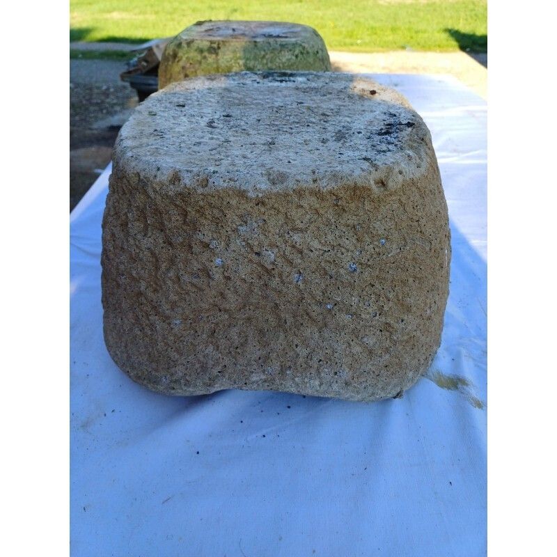 photo for sale Pair Of 19th Century Dordogne Stone Basins