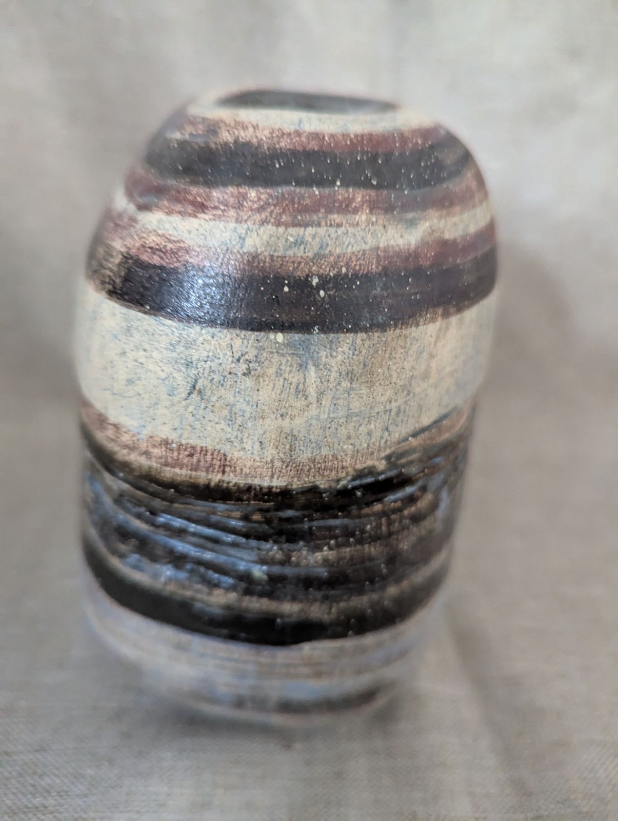 photo buy The Crossing” — Signed Watercolor & Sculptural Pottery Vessel | Curated Duet