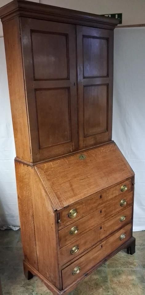 photo furniture Antique Georgian Bureau Bookcase