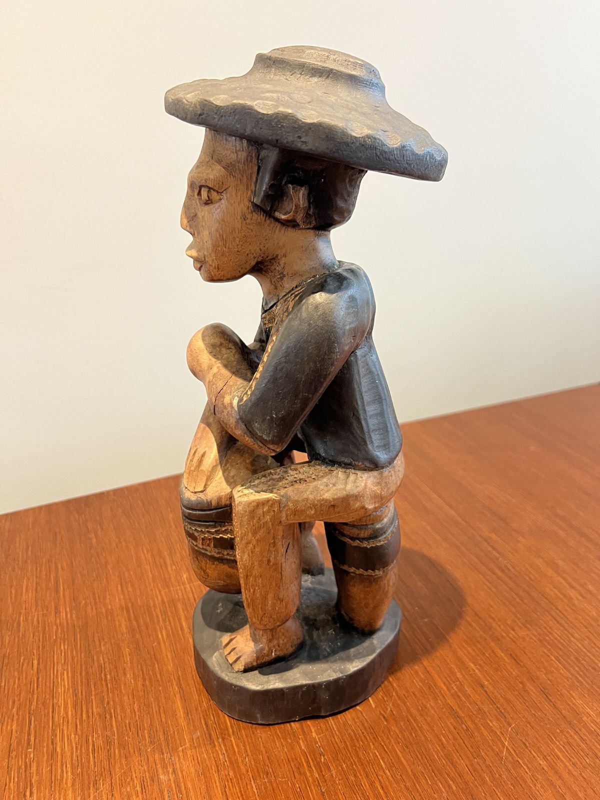 Rare Vintage South American Folk Art Wooden Sculpture photo Art