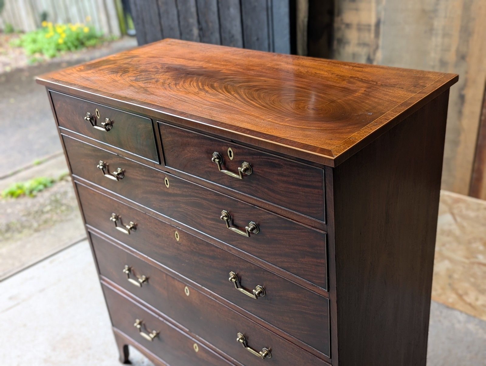 1100.0 Antique Hepplewhite Chest Of Drawers (Delivery Available) Mahogany C1800 photo