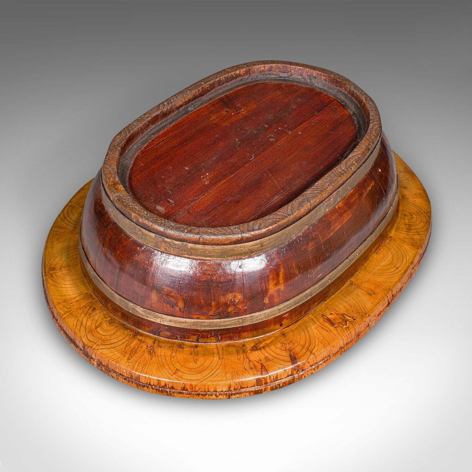 Antique Boulangerie Display Basket, French Cedar, Shop Produce Stand, Victorian photo buy