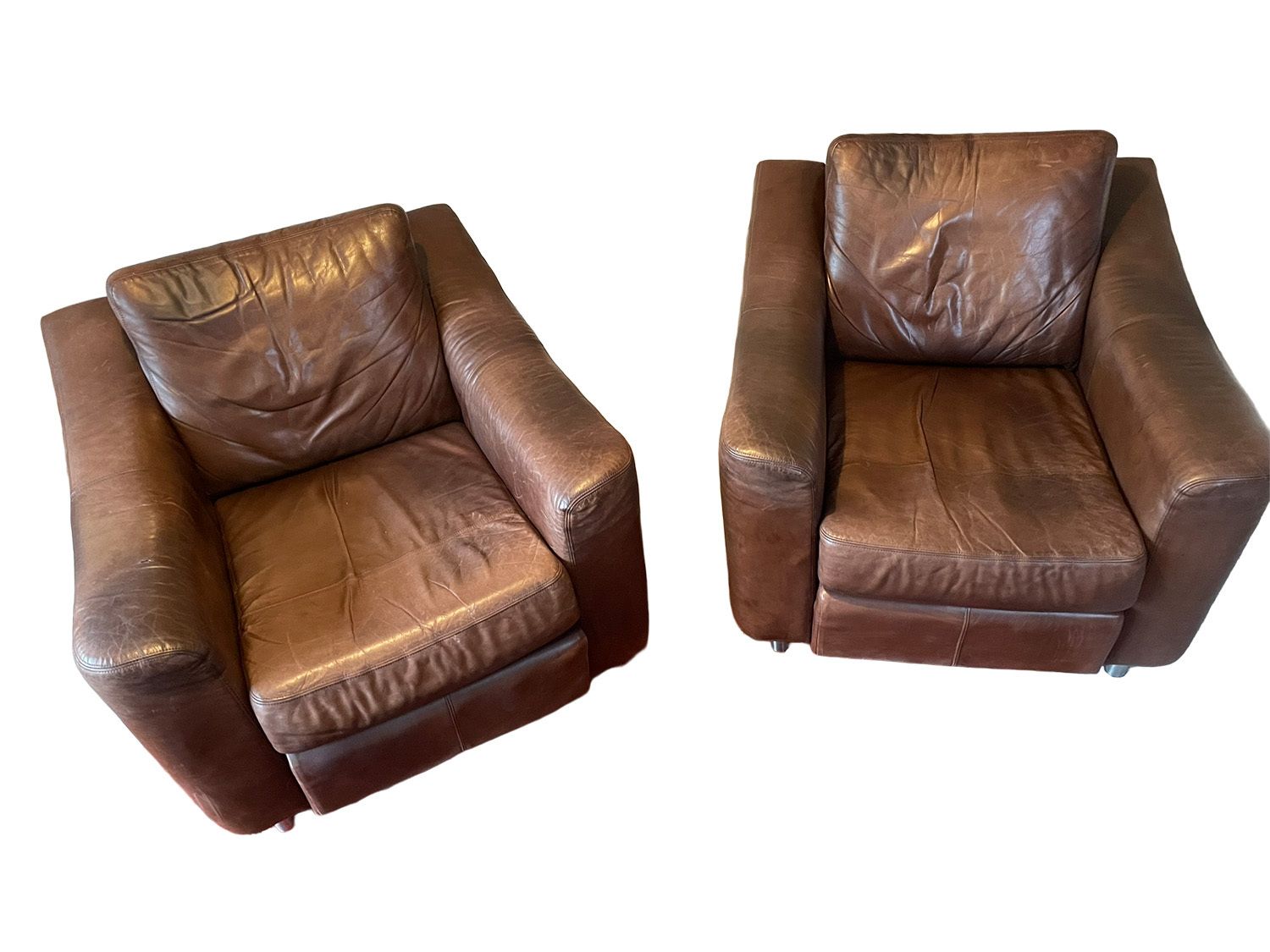 photo furniture Collins And Hayes Zante Set Of Leather Sofa And 2 Chairs, 2002
