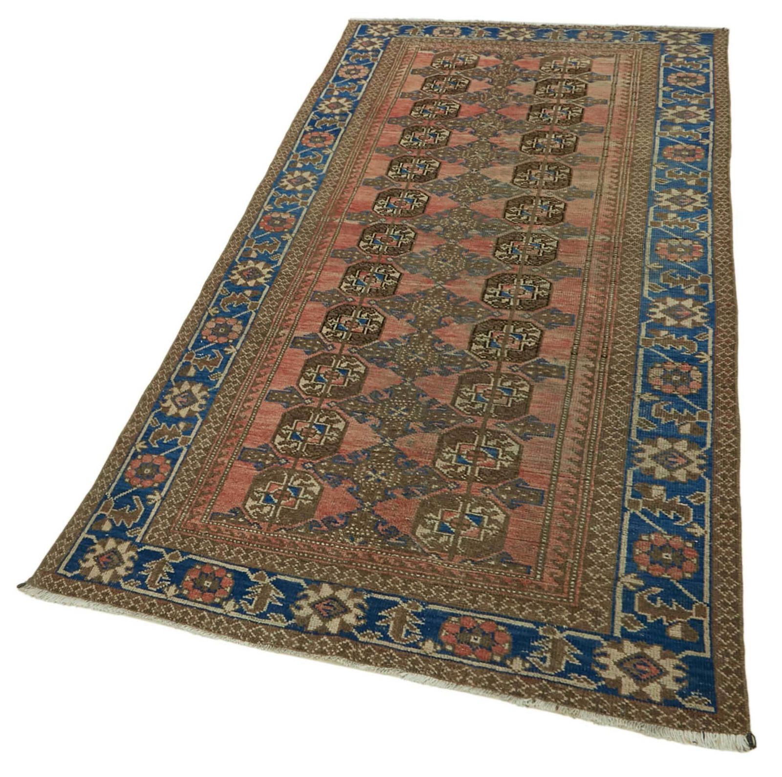 Vintage Hand Knotted Runner Rug 118 Cm X 252 Cm photo for sale