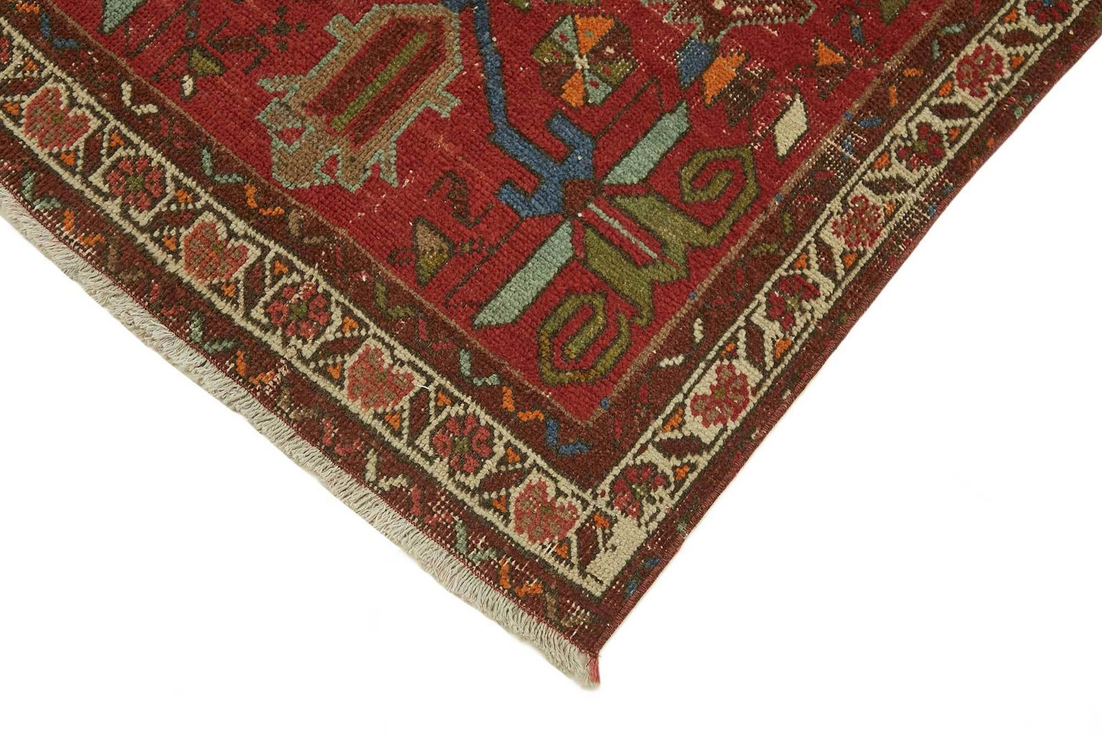 Vintage Hand Knotted Runner Rug 90 Cm X 385 Cm photo Textiles
