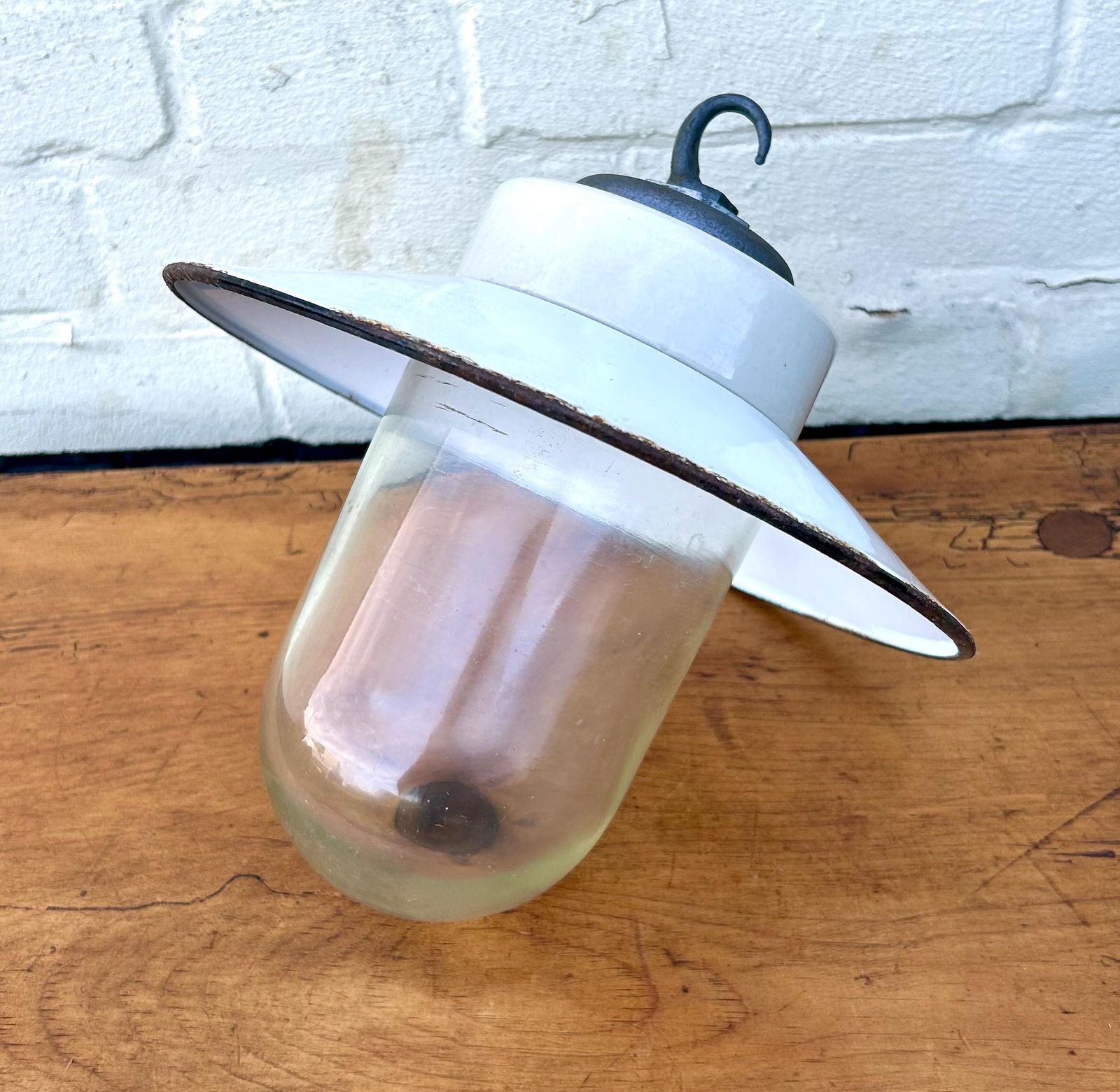 Enamel Industrial Pendant Lamp Grey Retro Antique Light Lighting Mancave Vintage Porch Lantern Kitchen Dining Indoor Outdoor photo for sale