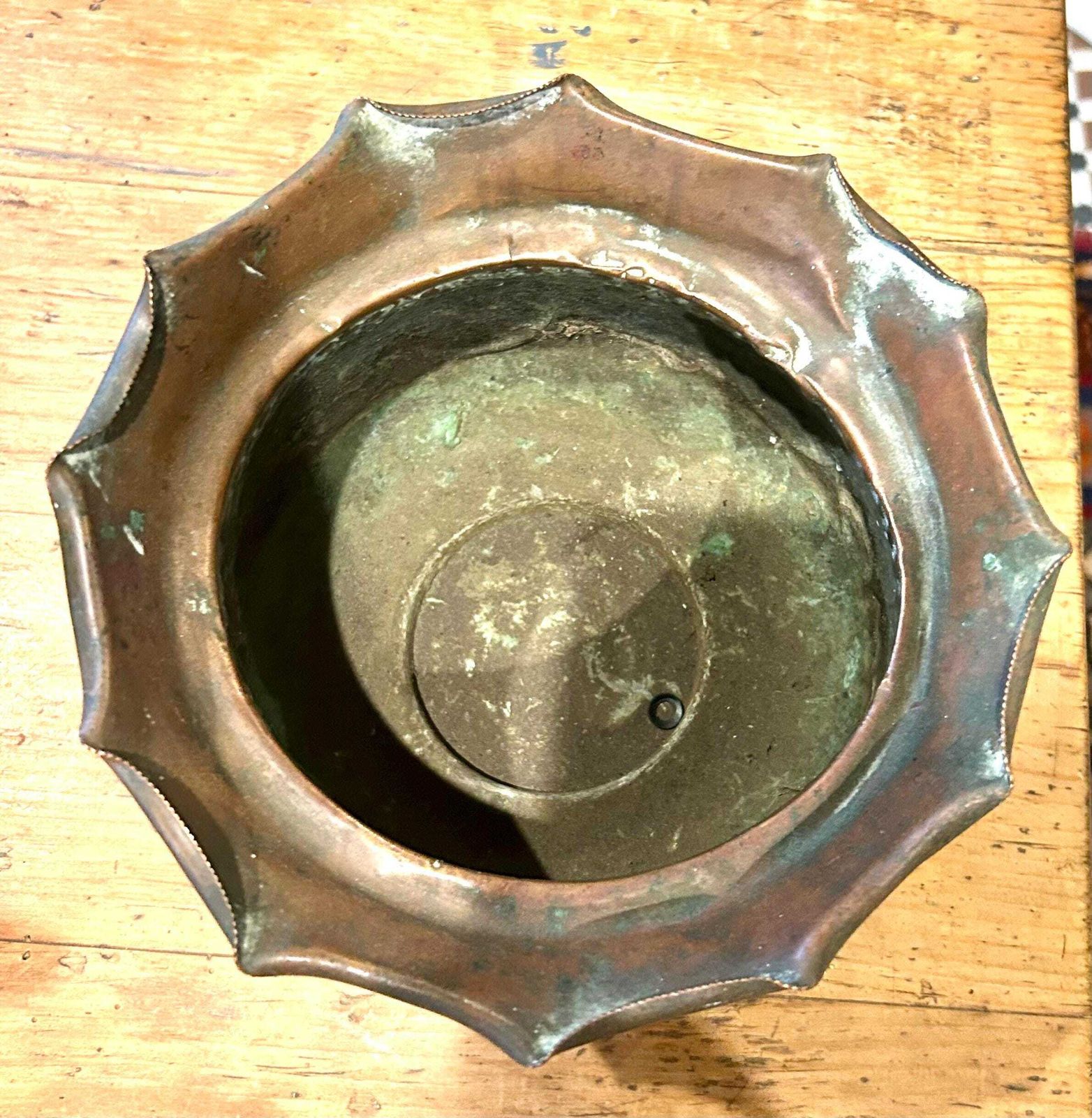Townsend Arts And Crafts Antique Jardinière Planter Pot Plant Copper Box Industrial Antique Vintage Victorian Stand Holder Vase photo Home Decor