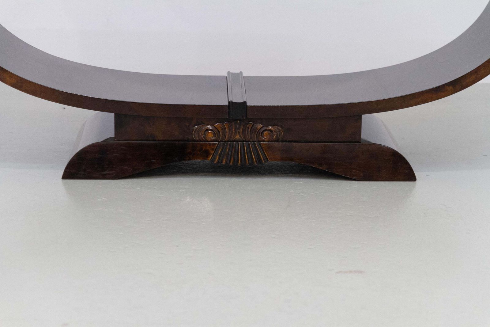 Norwegian Art Deco Burl Console Or Coffee Table By Aase Dreieri, 1930s. photo for sale